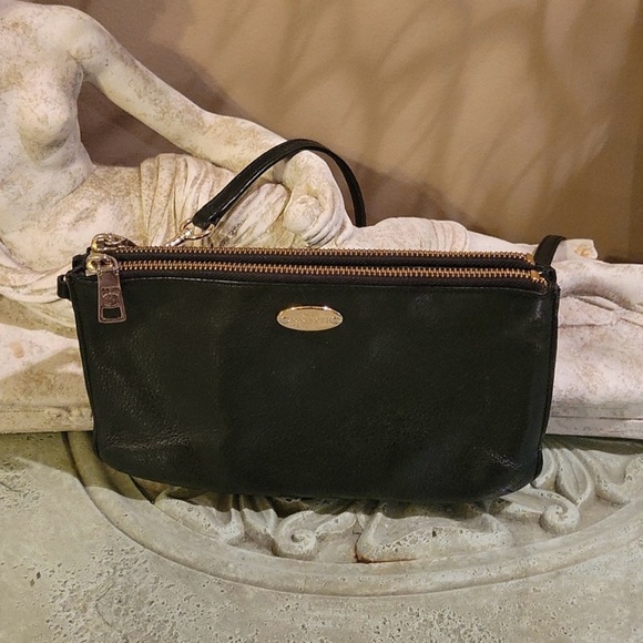 Coach Leather Concertible Wallet Crossbody Clutch 223 - Picture 1 of 9